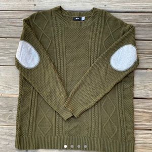 BDG Elbow Patch Sweater • grey elbow patches